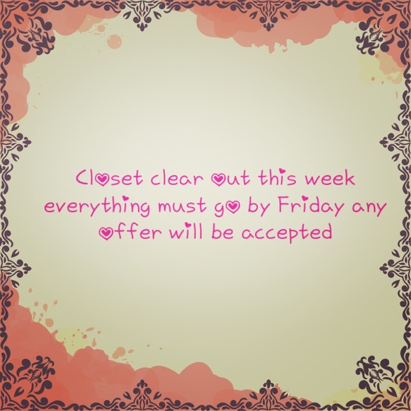Closet clear out everything must go by Friday - Picture 1 of 1